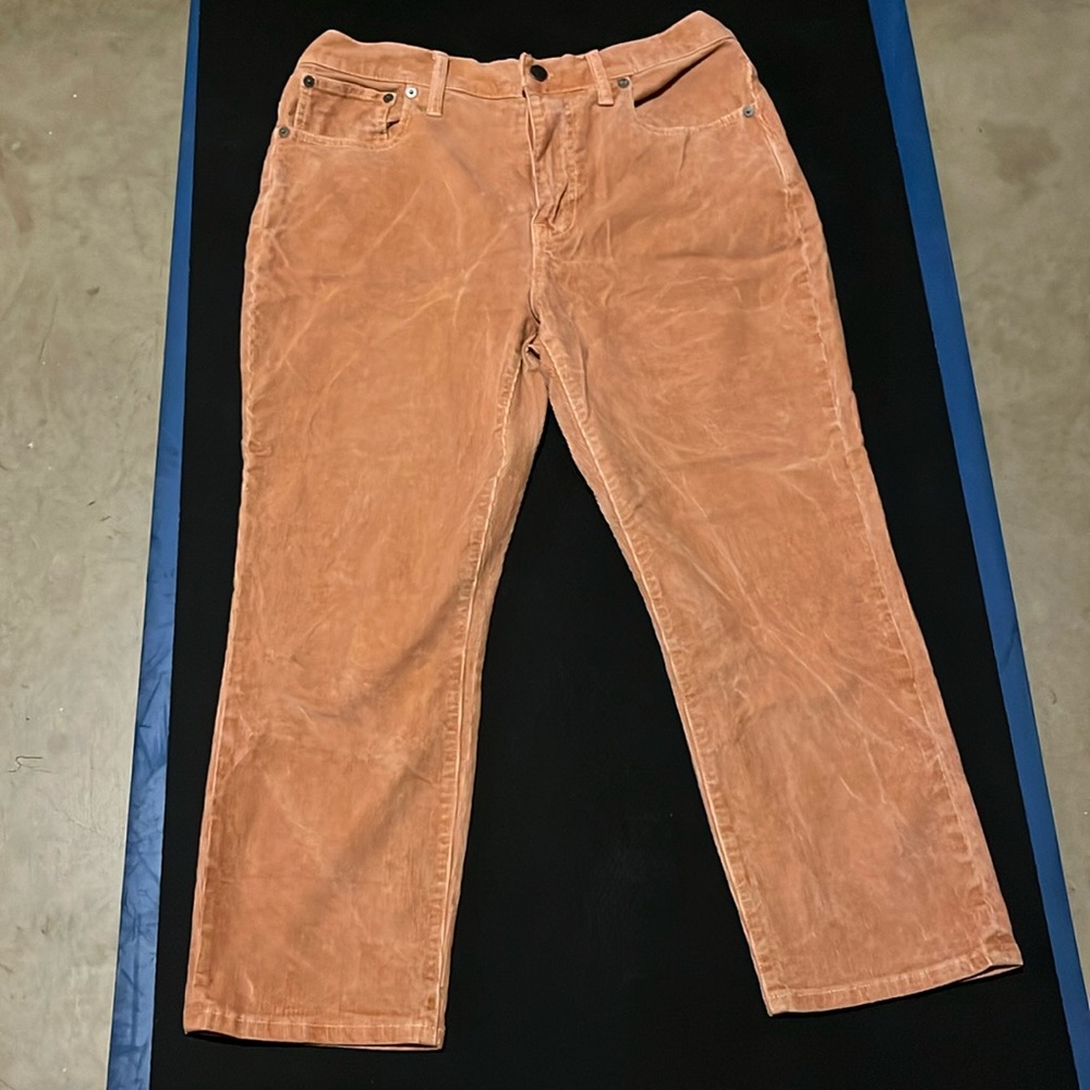 Madewell cords- high-rise slim boy jean 28p